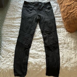 Black Calia leggings with mesh cutouts